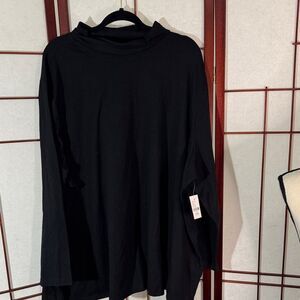 Catherines Black Long Sleeve Top